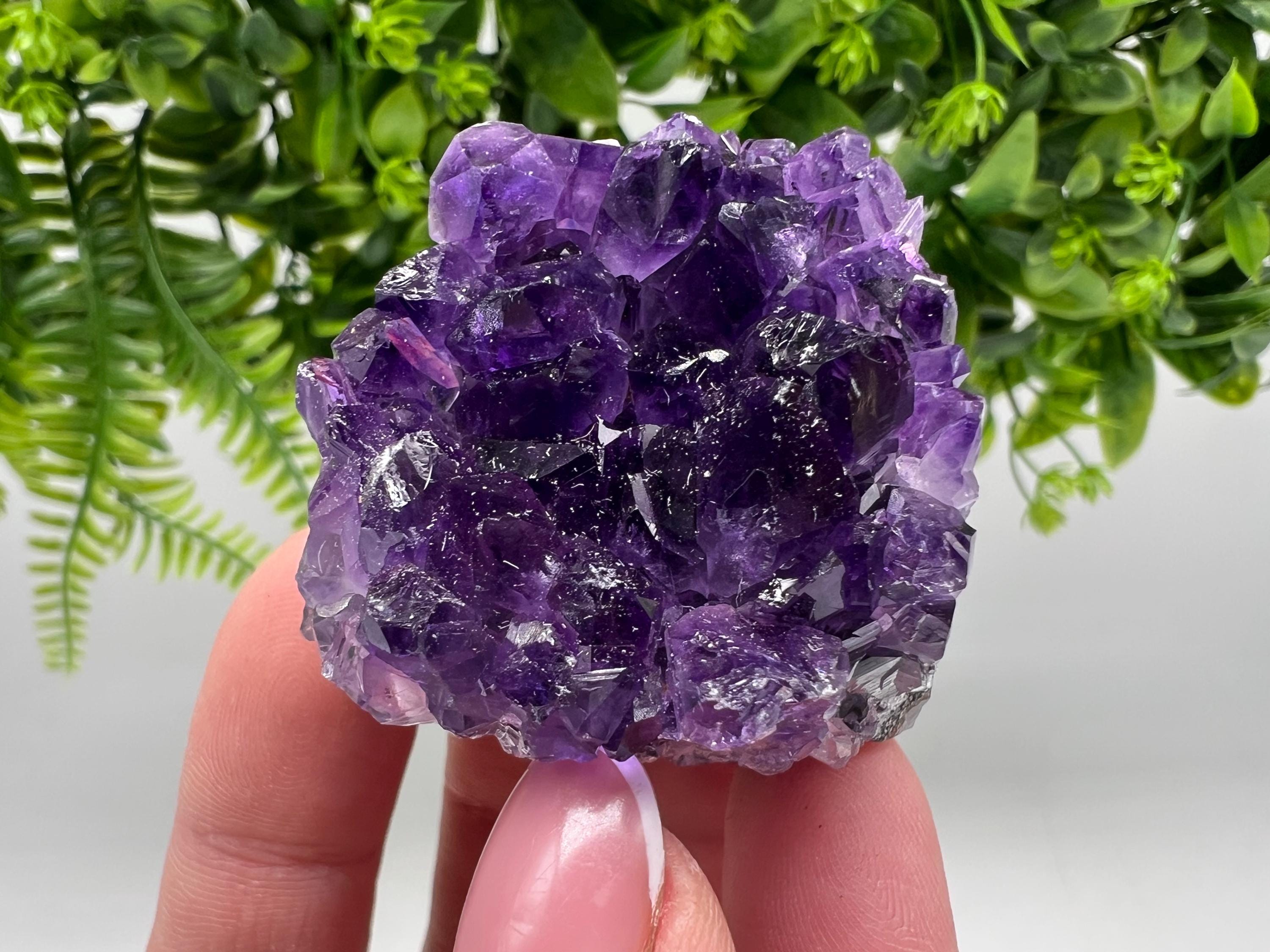 Uruguay Amethyst Crystal: Purple Quartz Home Decor, Energy Stone