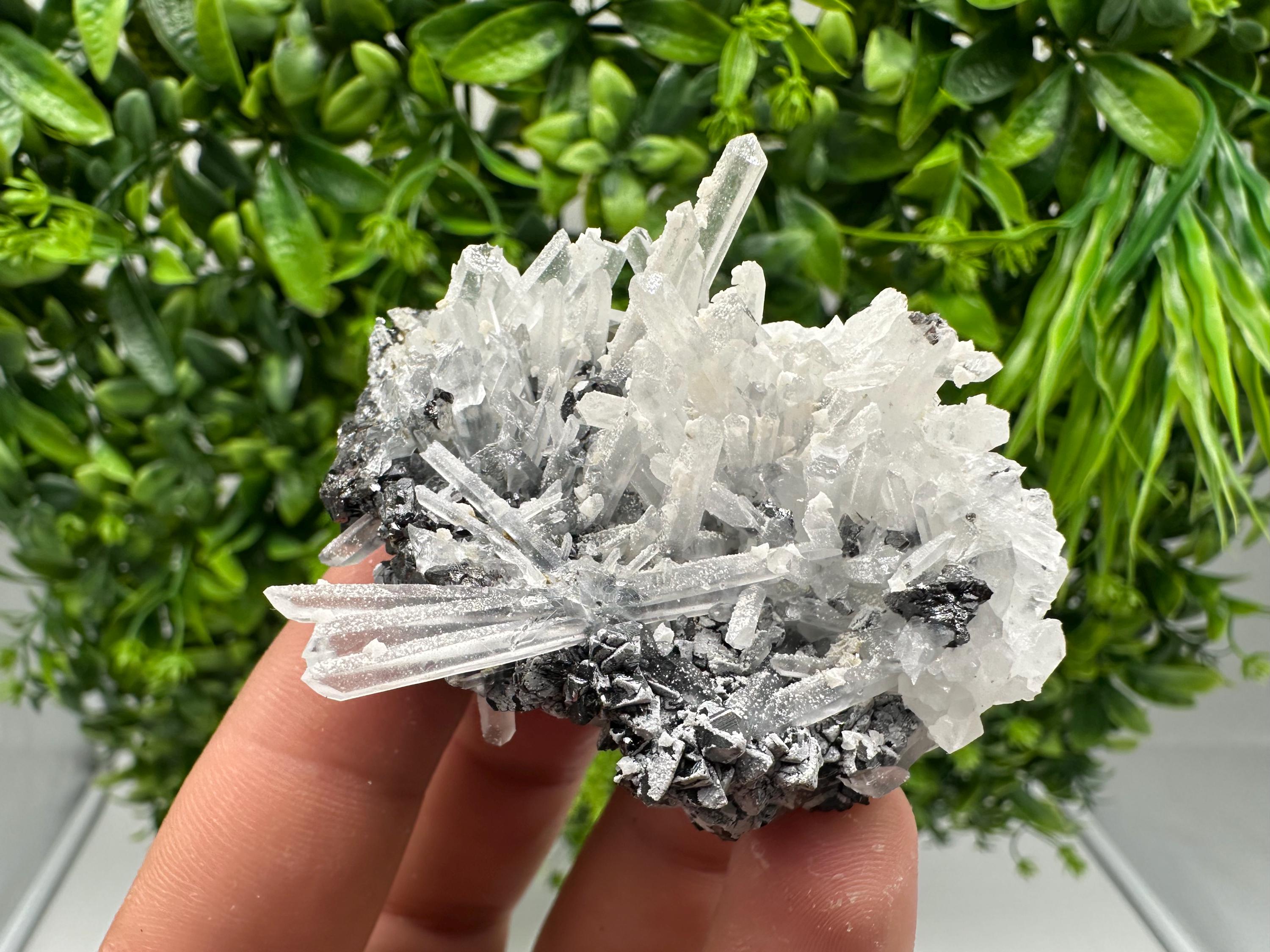 Sphalerite on Quartz: Rare Mineral Cluster from Borieva Mine, Bulgaria