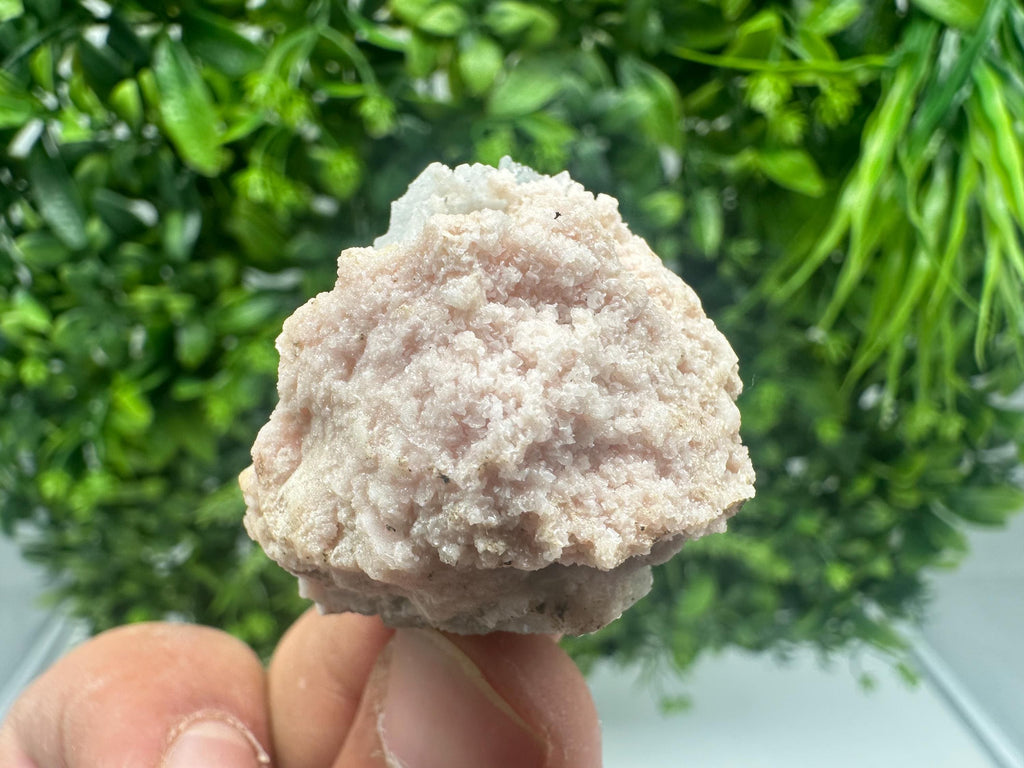 Rhodochrosite with Quartz Crystals: Starnica Mine, Bulgaria