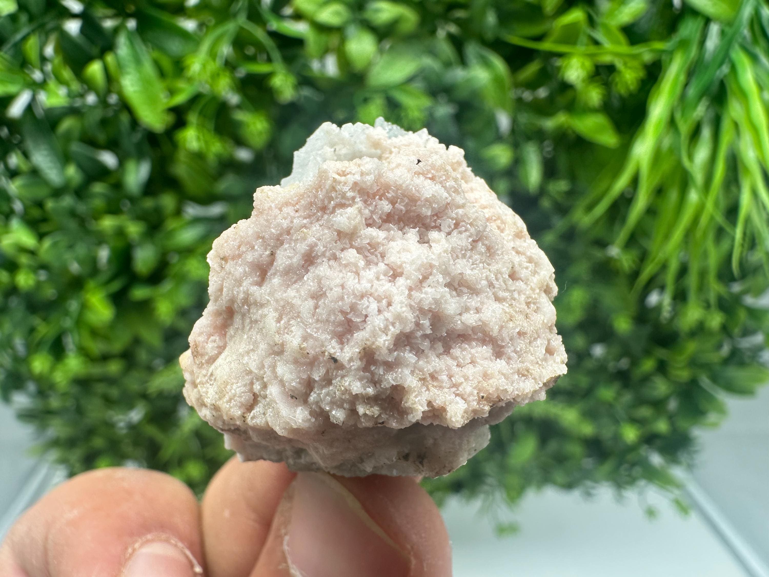 Rhodochrosite with Quartz Crystals: Starnica Mine, Bulgaria