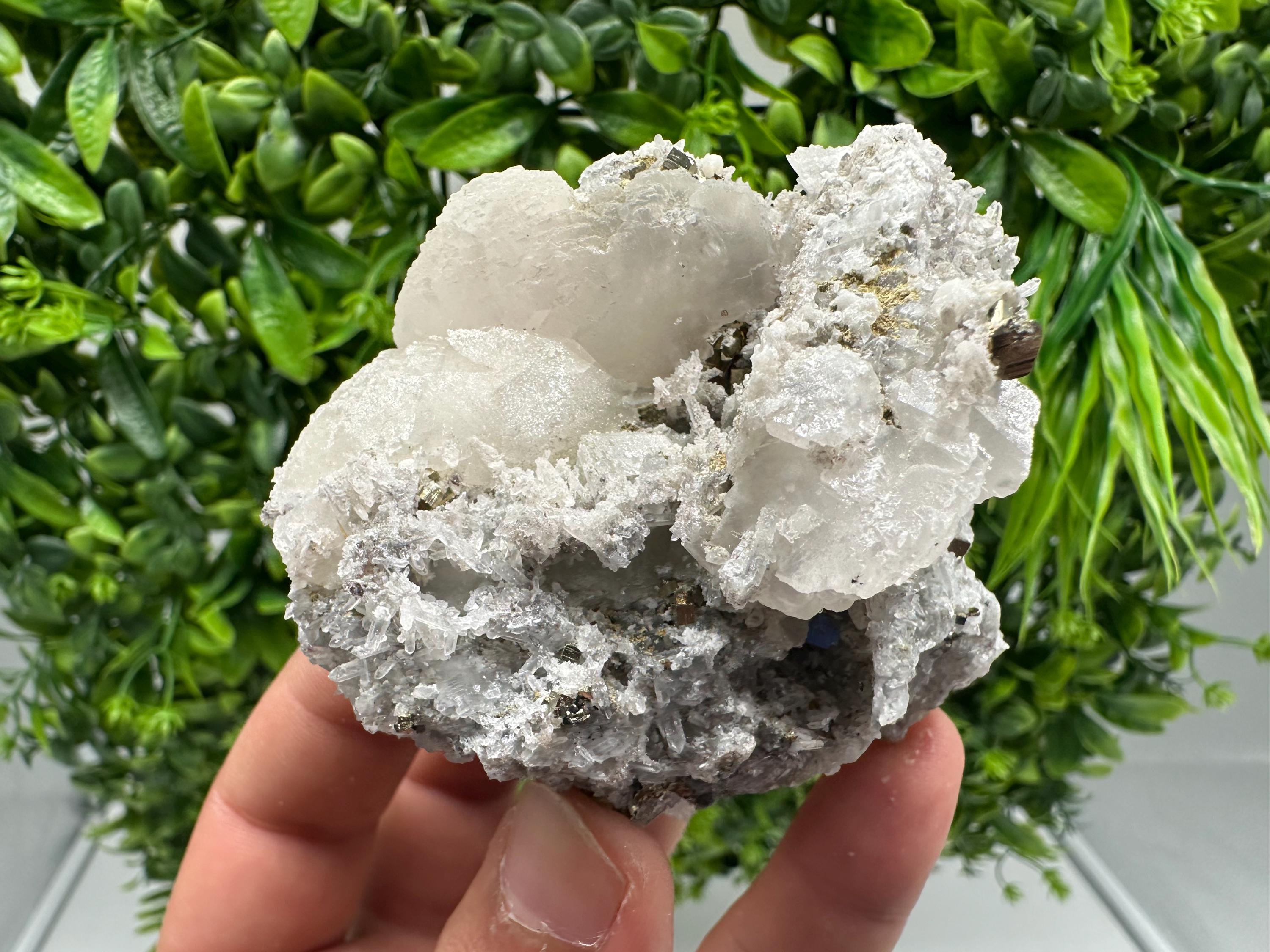 Stunning Pyrite on Quartz,Calcite from Borieva mine,Madan,Bulgaria,natural,collectible mineral specimen,home decor stone,collection crystal