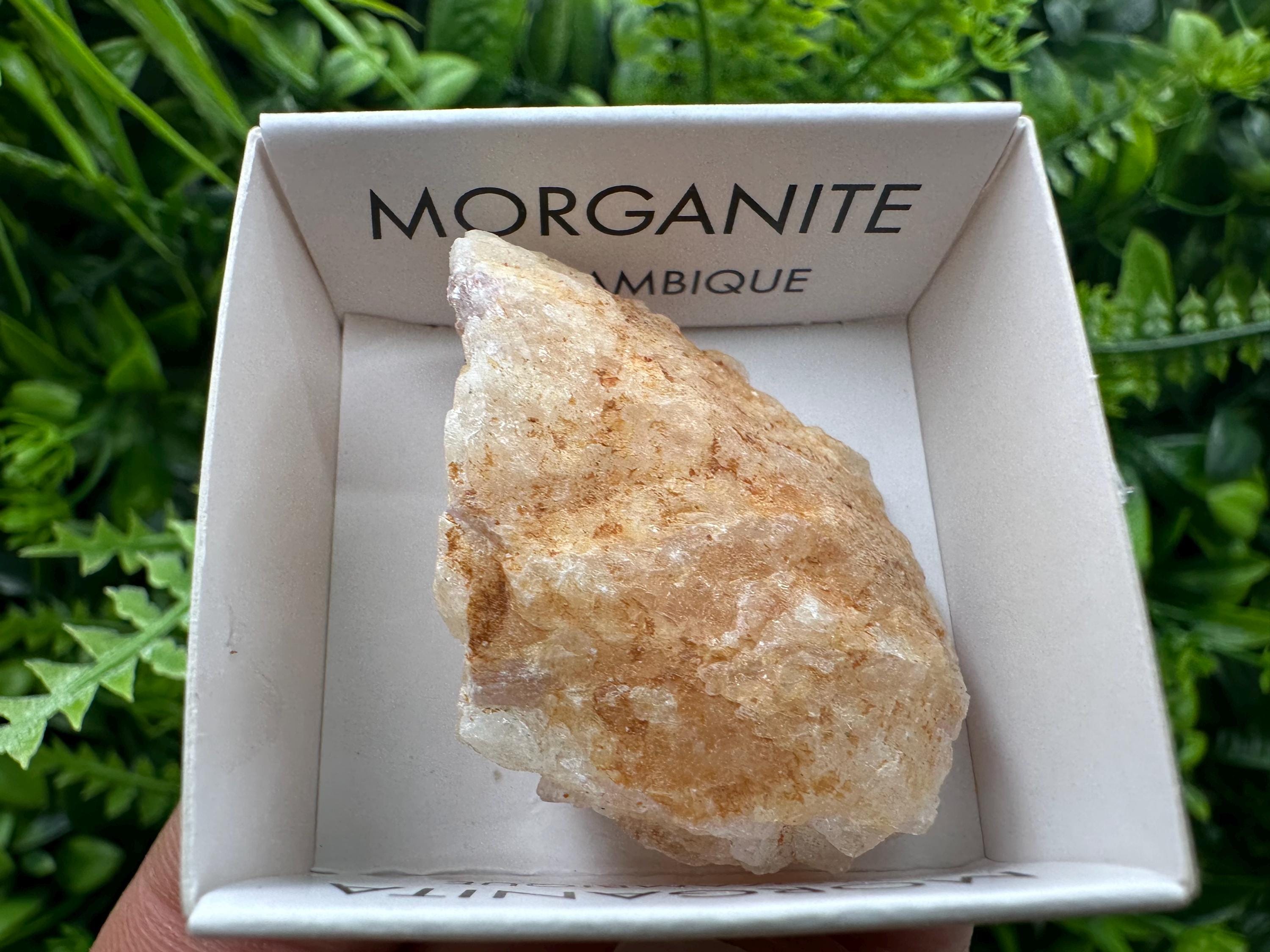 Rare Raw Morganite Specimen: Mozambique Crystal (3.5/3cm)