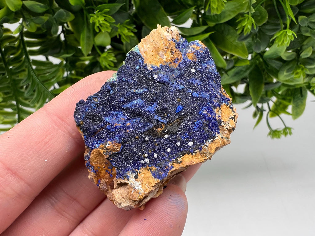 Azurite Malachite Mineral Specimen: Moroccan Blue-Green Crystal, Collector Stone