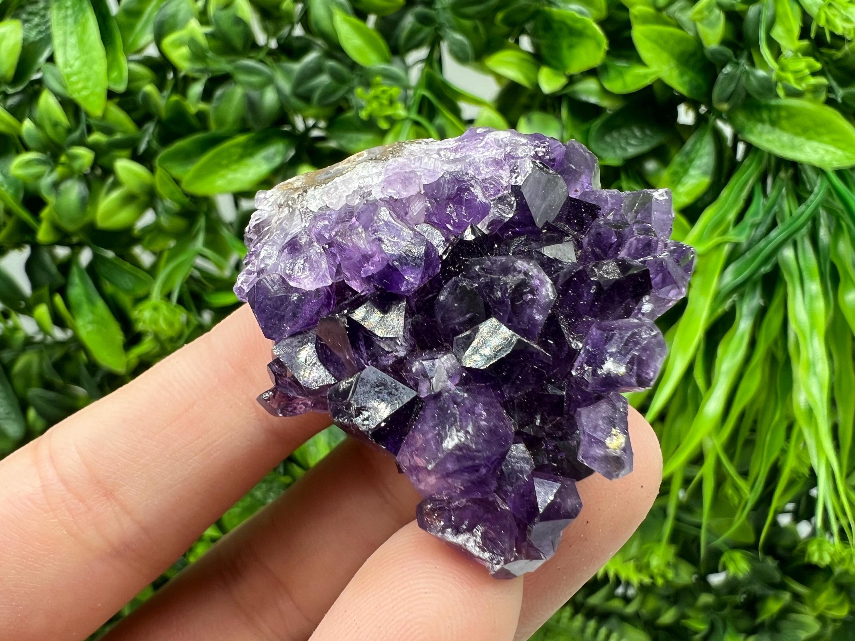 Uruguay Amethyst Crystal: Purple Quartz Home Decor, Energy Stone