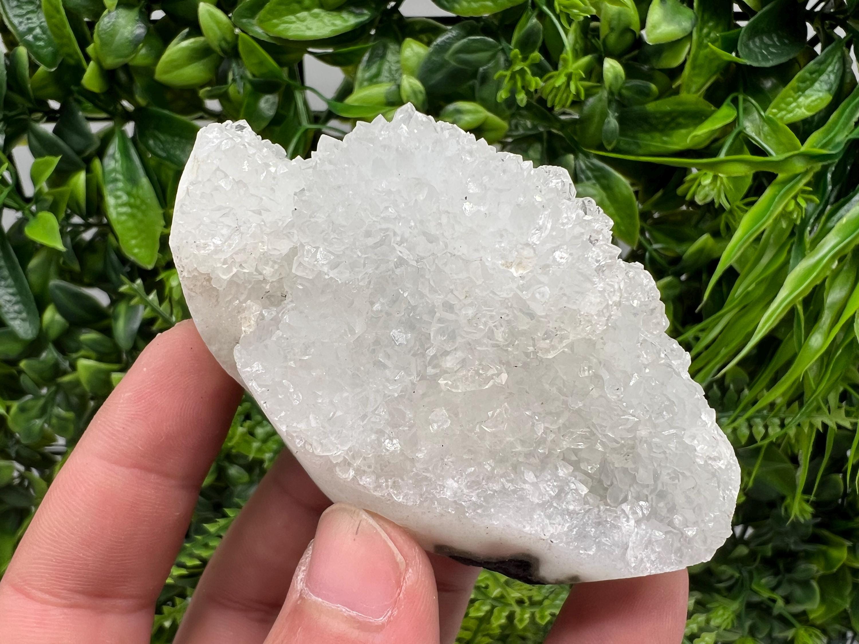 Natural Chalcedony Specimen: India Crystal Mineral, Home Decor