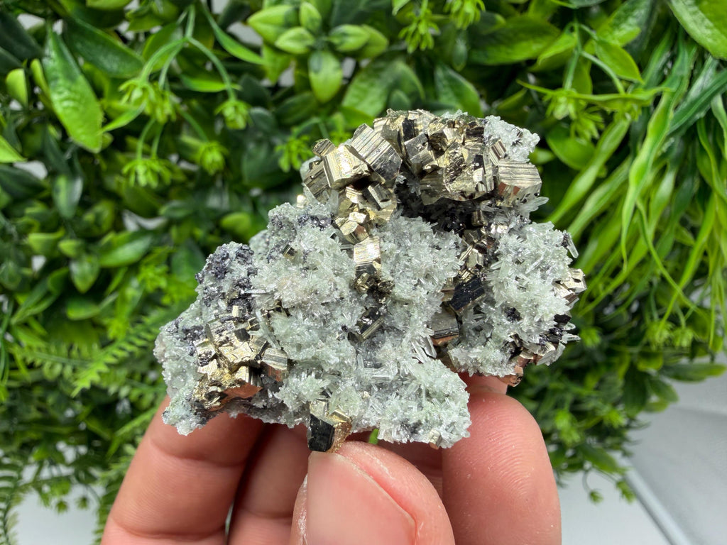 Pyrite Sphalerite Quartz  Mineral Specimen, Krushev dol Mine