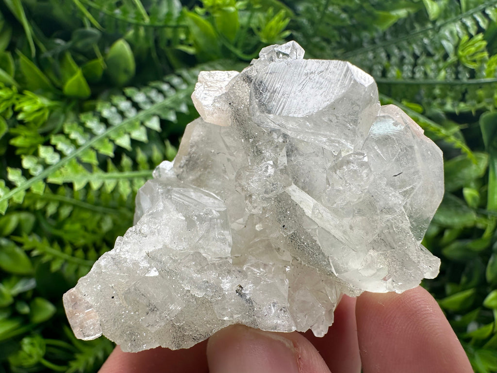 Apophyllite Stilbite on Chalcedony, India Mineral Specimen