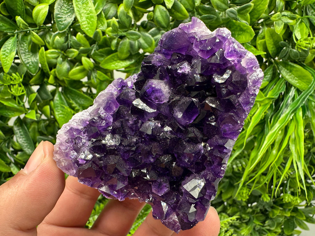 Uruguay Amethyst Crystal: Purple Quartz Cluster, Home Decor