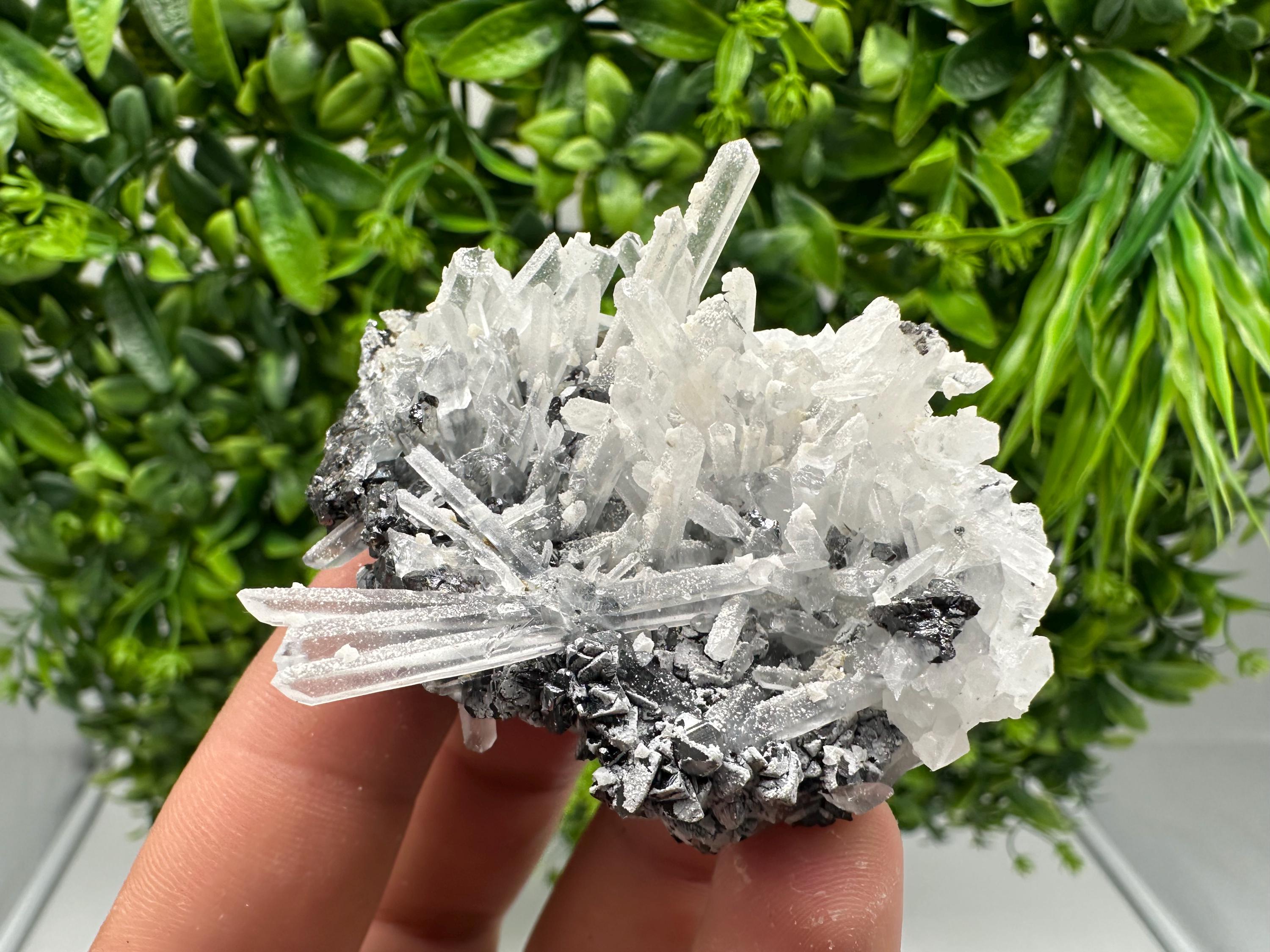 Sphalerite on Quartz: Rare Mineral Cluster from Borieva Mine, Bulgaria