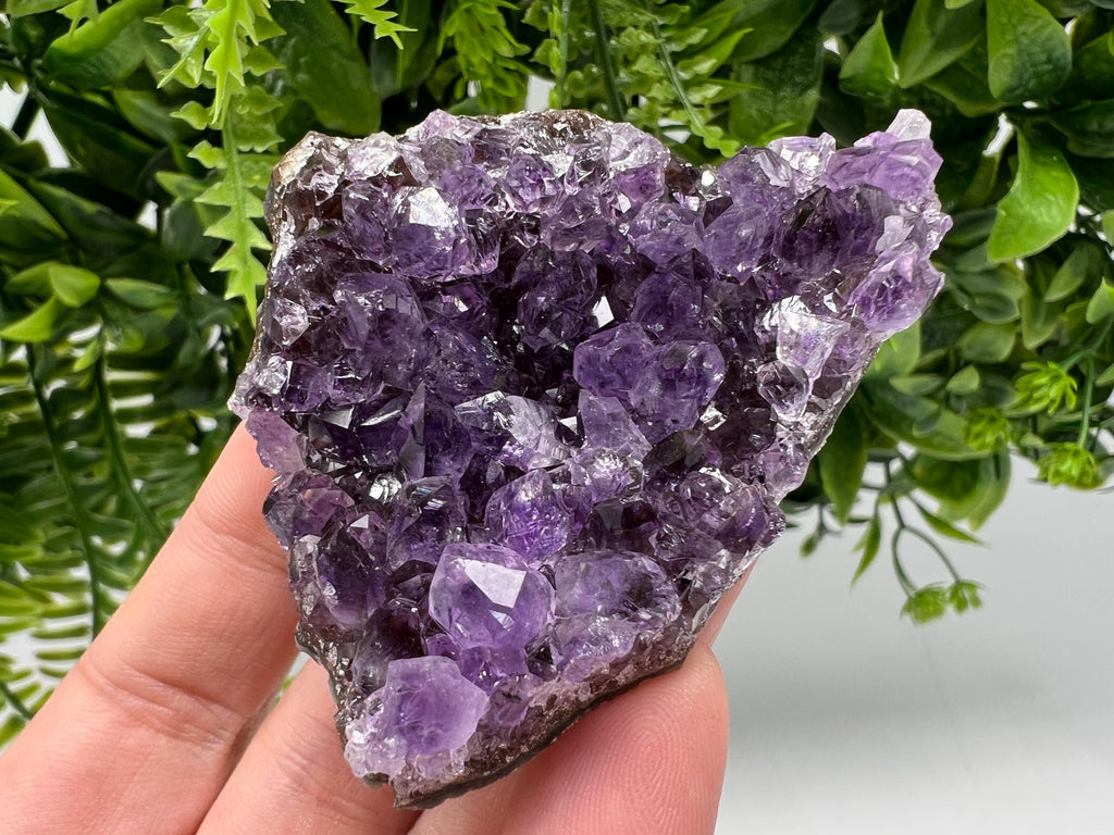 Uruguay Amethyst Cluster: Purple Crystal Home Decor, Energy Stone
