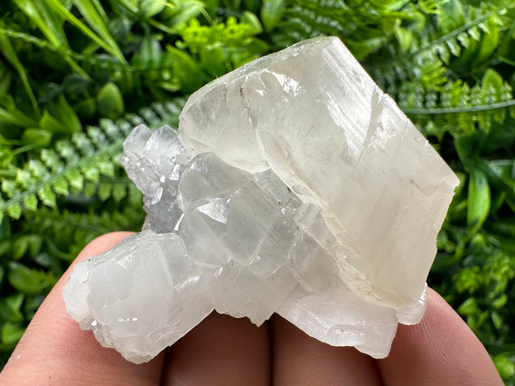 Spanish Calcite Mineral Specimen with Yellow Fluorite
