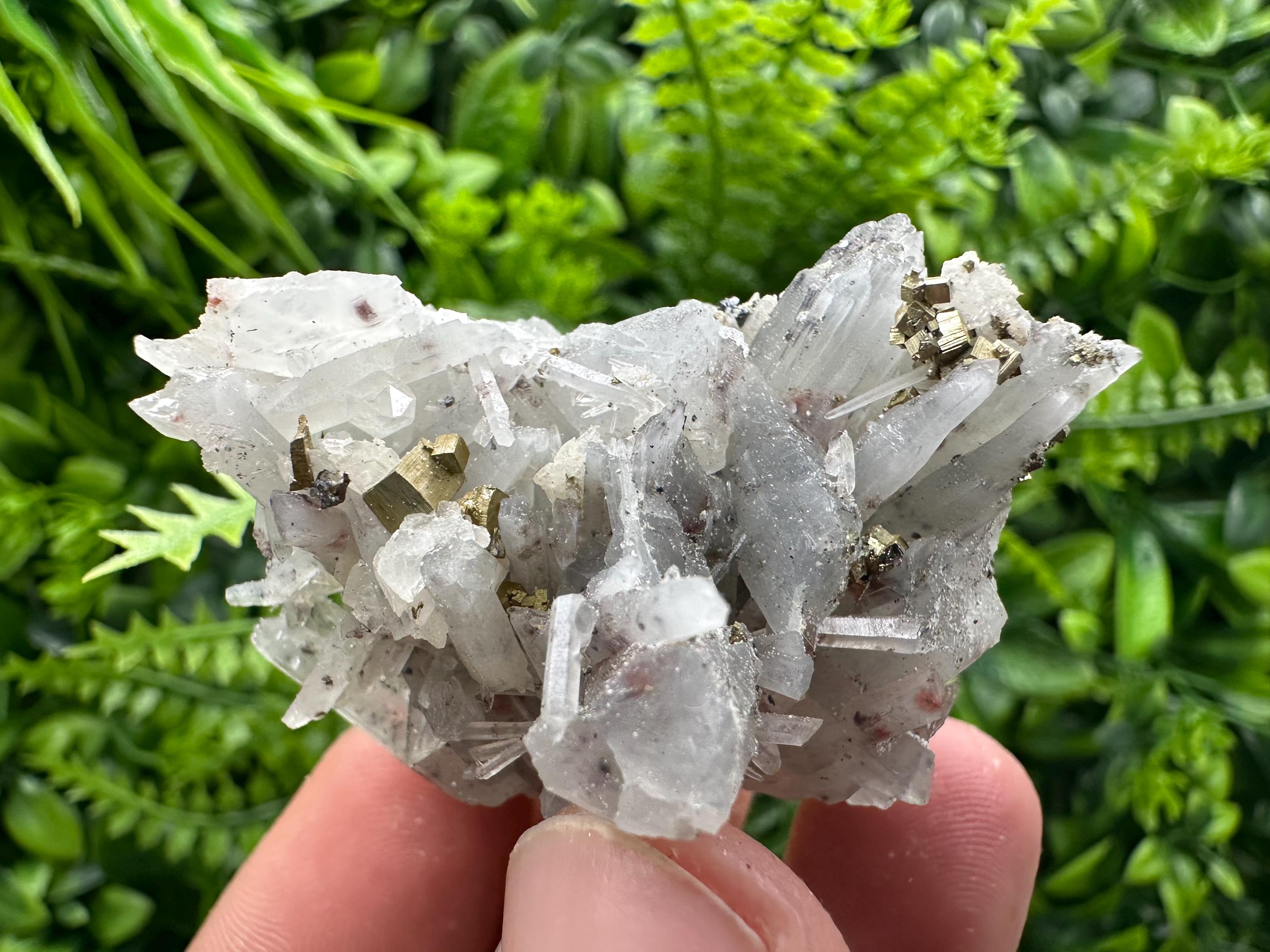 Quartz with Hematite and Pyrite, Krushev dol Mine Mineral Specimen