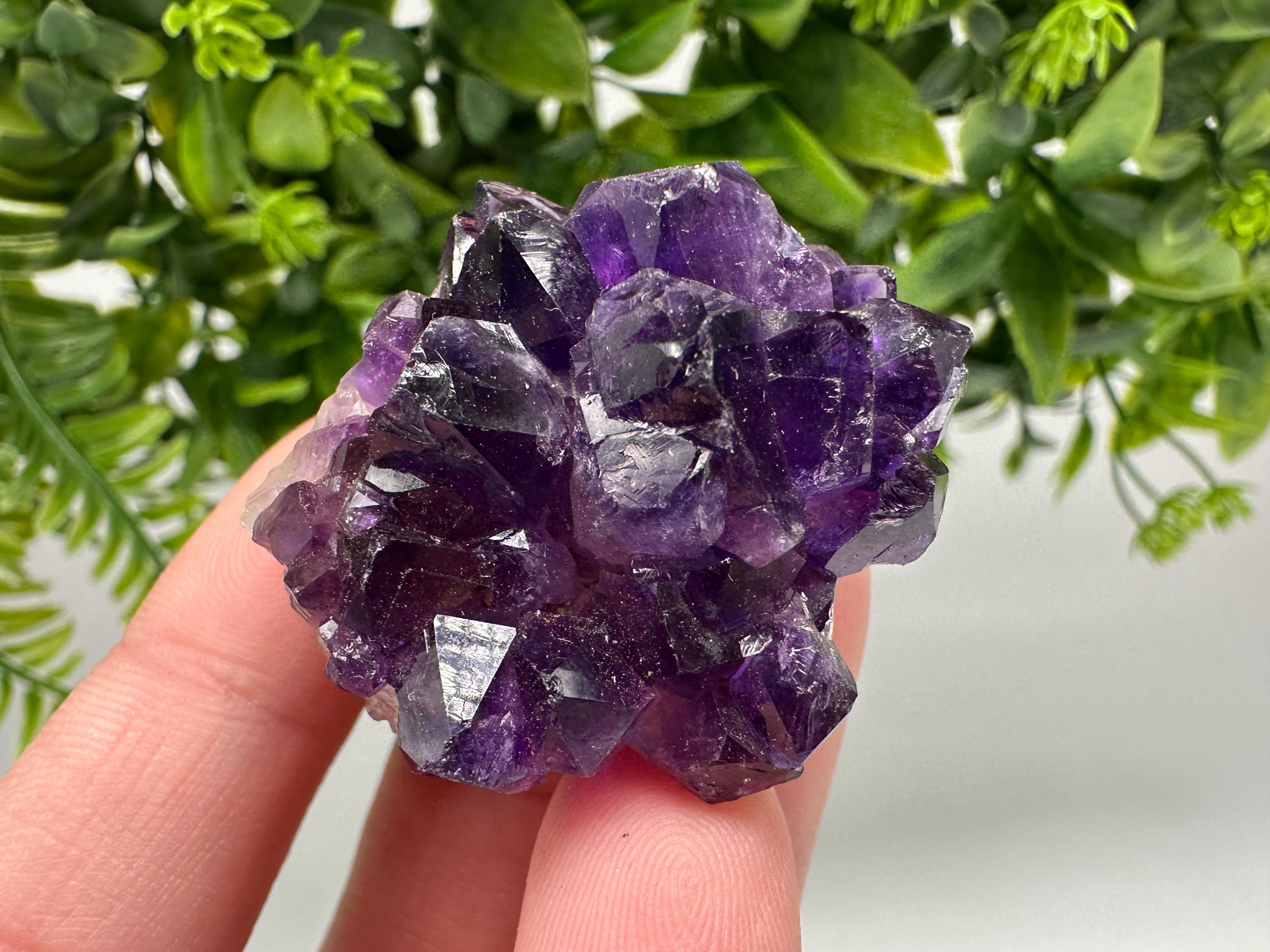 Uruguay Amethyst Crystal: Purple Quartz Home Decor, Energy Stone