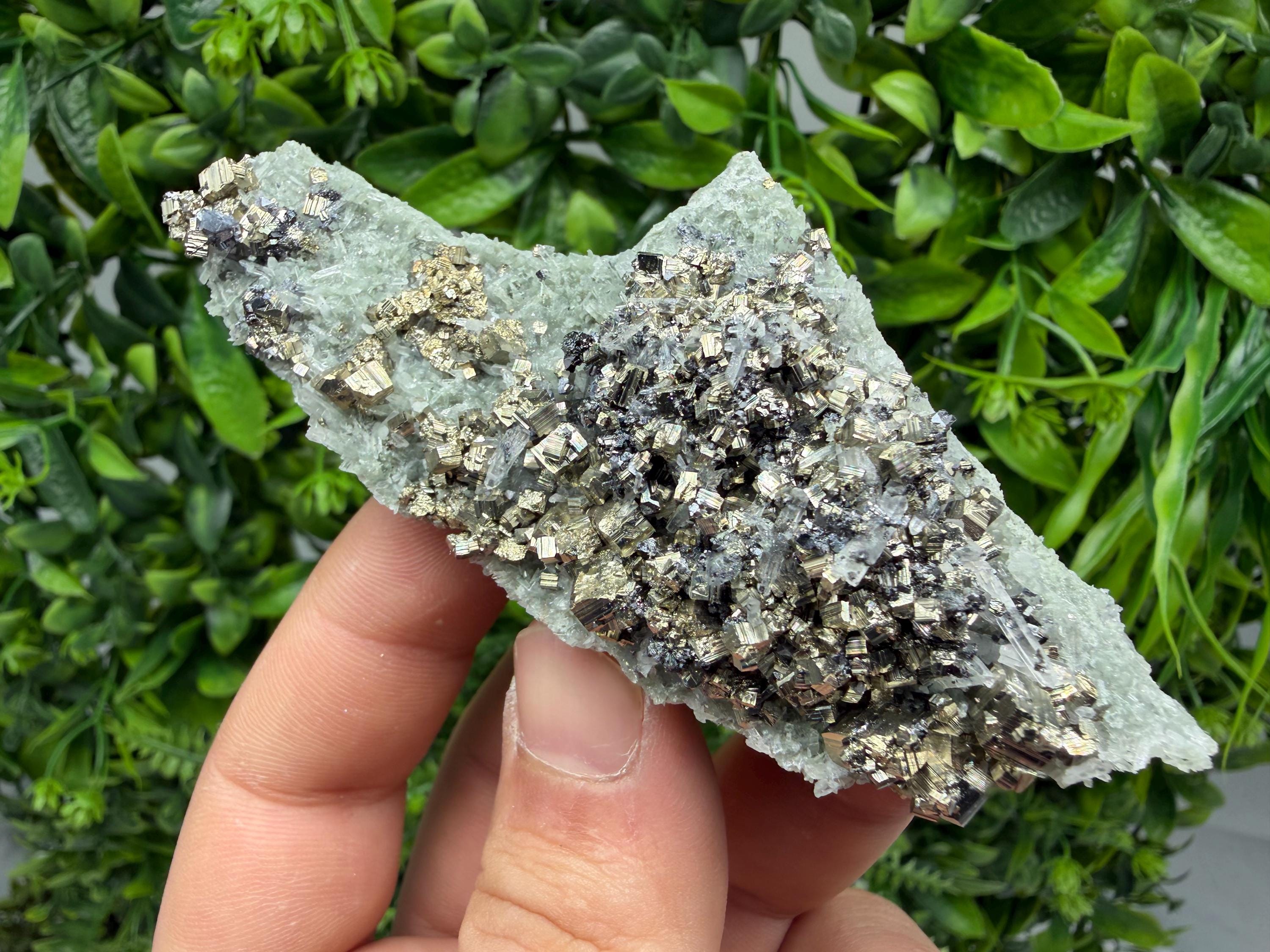 Pyrite Sphalerite Quartz  Mineral Specimen, Krushev dol Mine