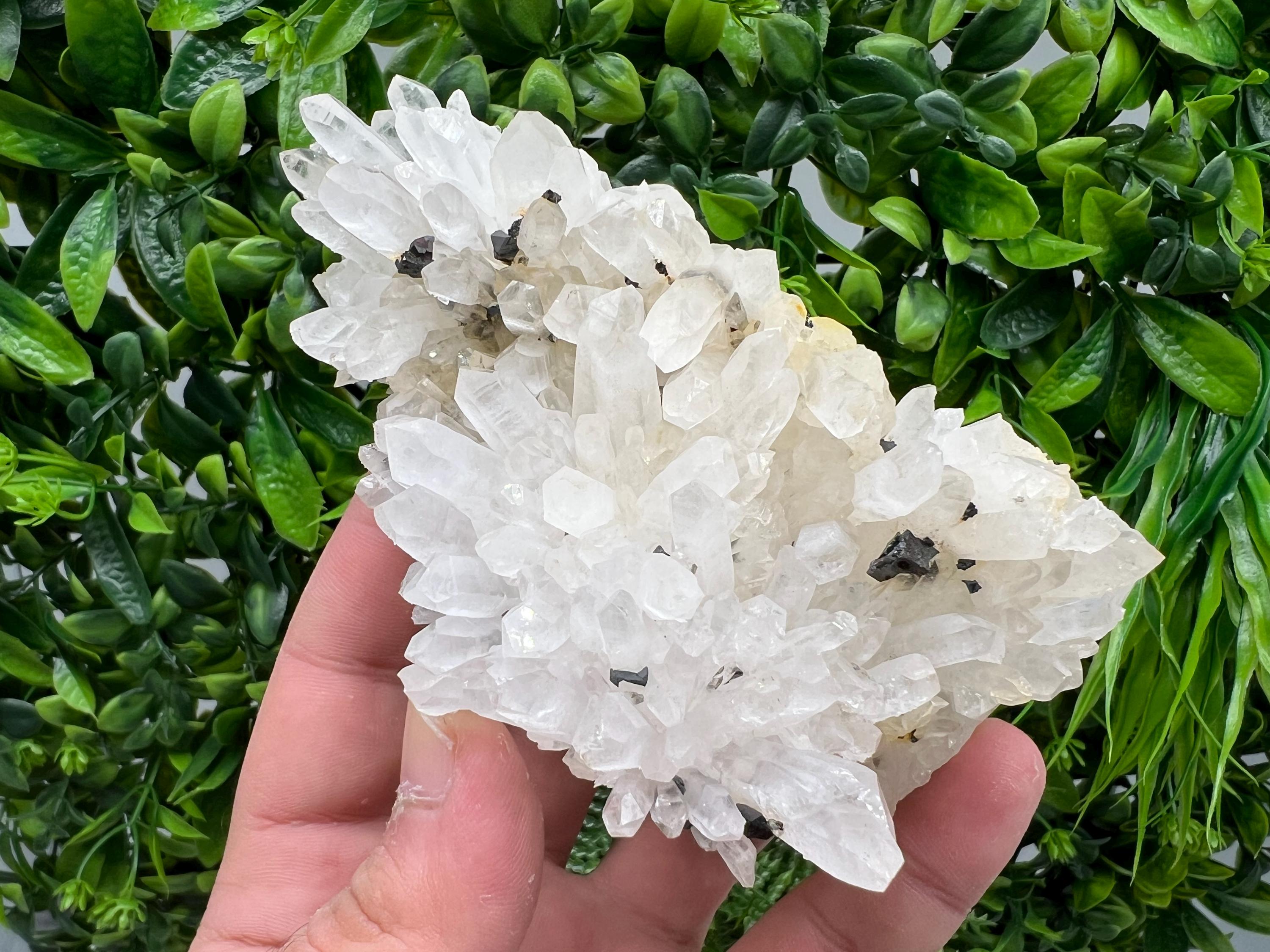 Stunning Quartz covered whit iron oxide limonite natural minerals souvenir crystal home decor stone collection minerals 9 th September mine