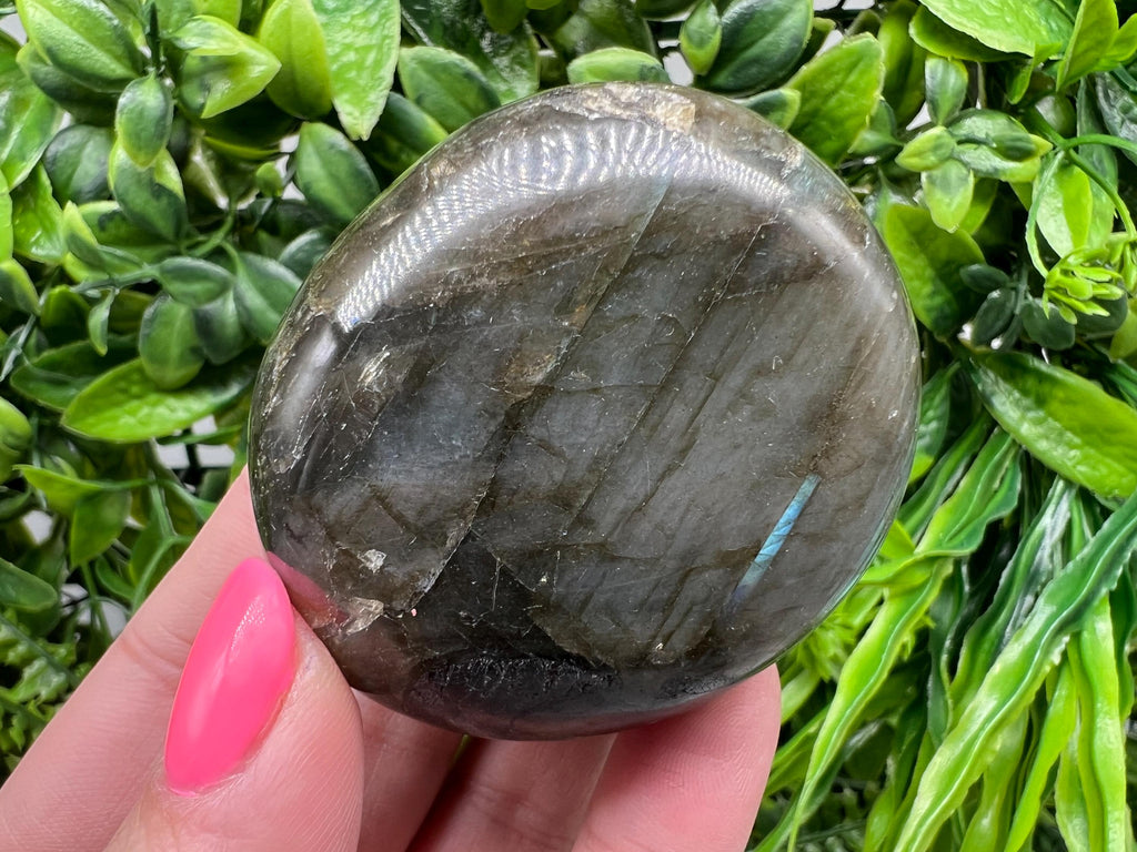 Polished Labradorite Crystal Decor Slab: Rainbow Multifire Stone