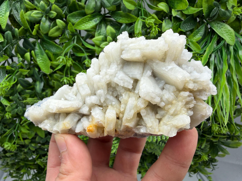 Rare Fluorescent Calcite after Barite on Chalcedony - Androvo Mine, Bulgaria