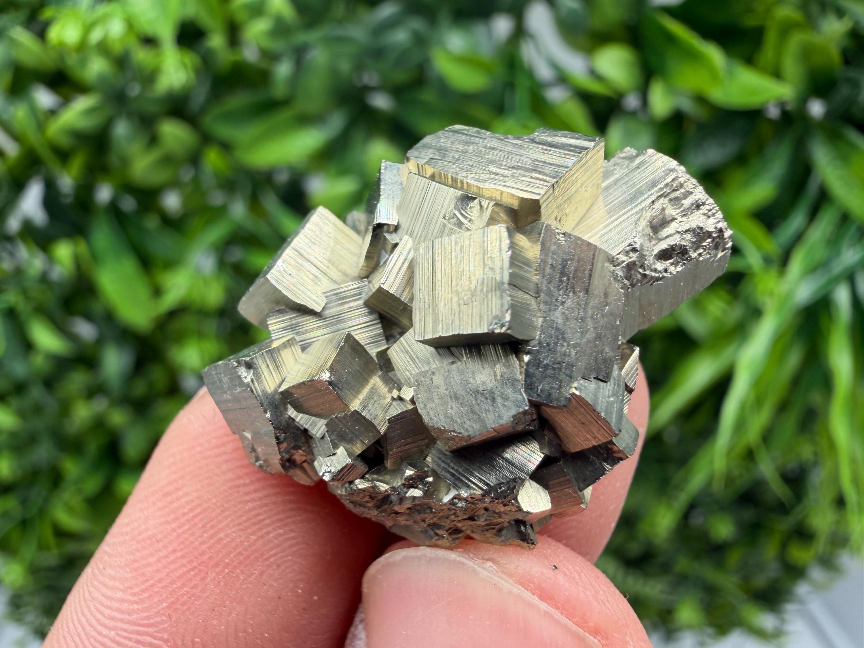 Rare Floating Pyrite Cluster, Fool’s Gold Crystal Decor
