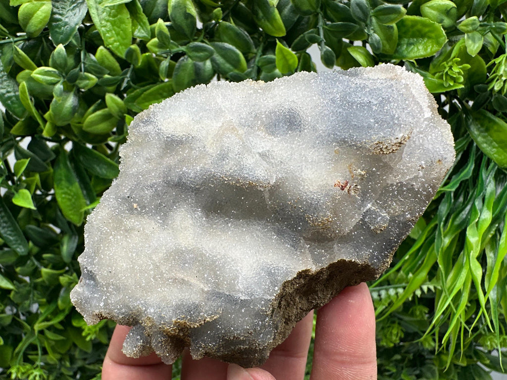 Blue Chalcedony Quartz with Chlorite Inclusions, Bulgaria Mineral Specimen