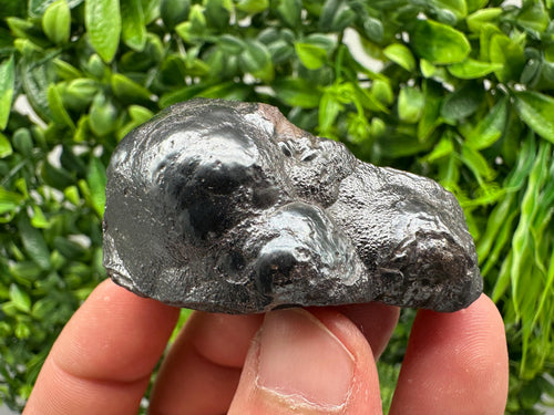 Botryoidal Black Hematite Specimen: Moroccan Crystal for Reiki Chakra