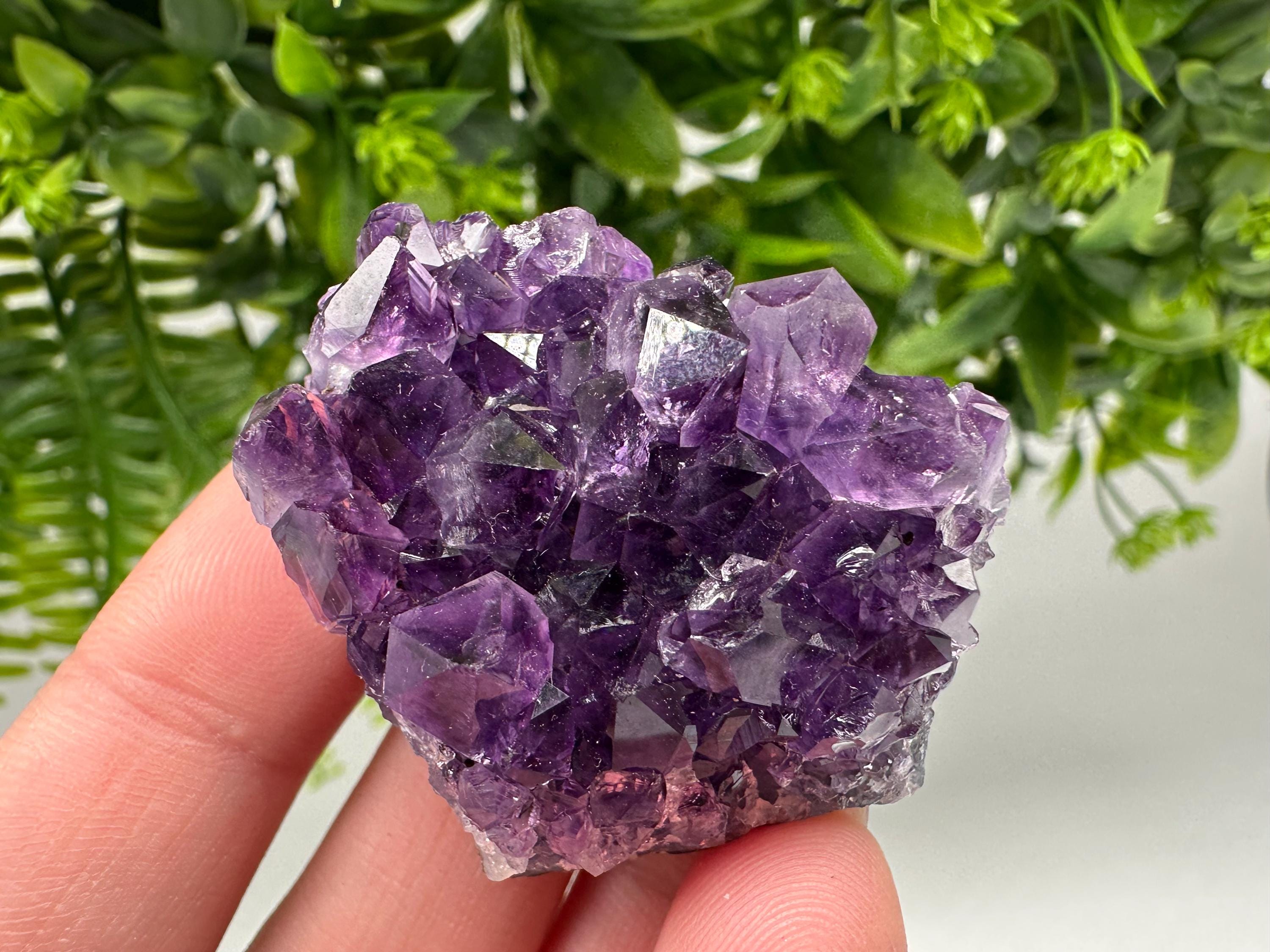 Uruguay Amethyst Crystal: Purple Quartz Home Decor, Energy Stone