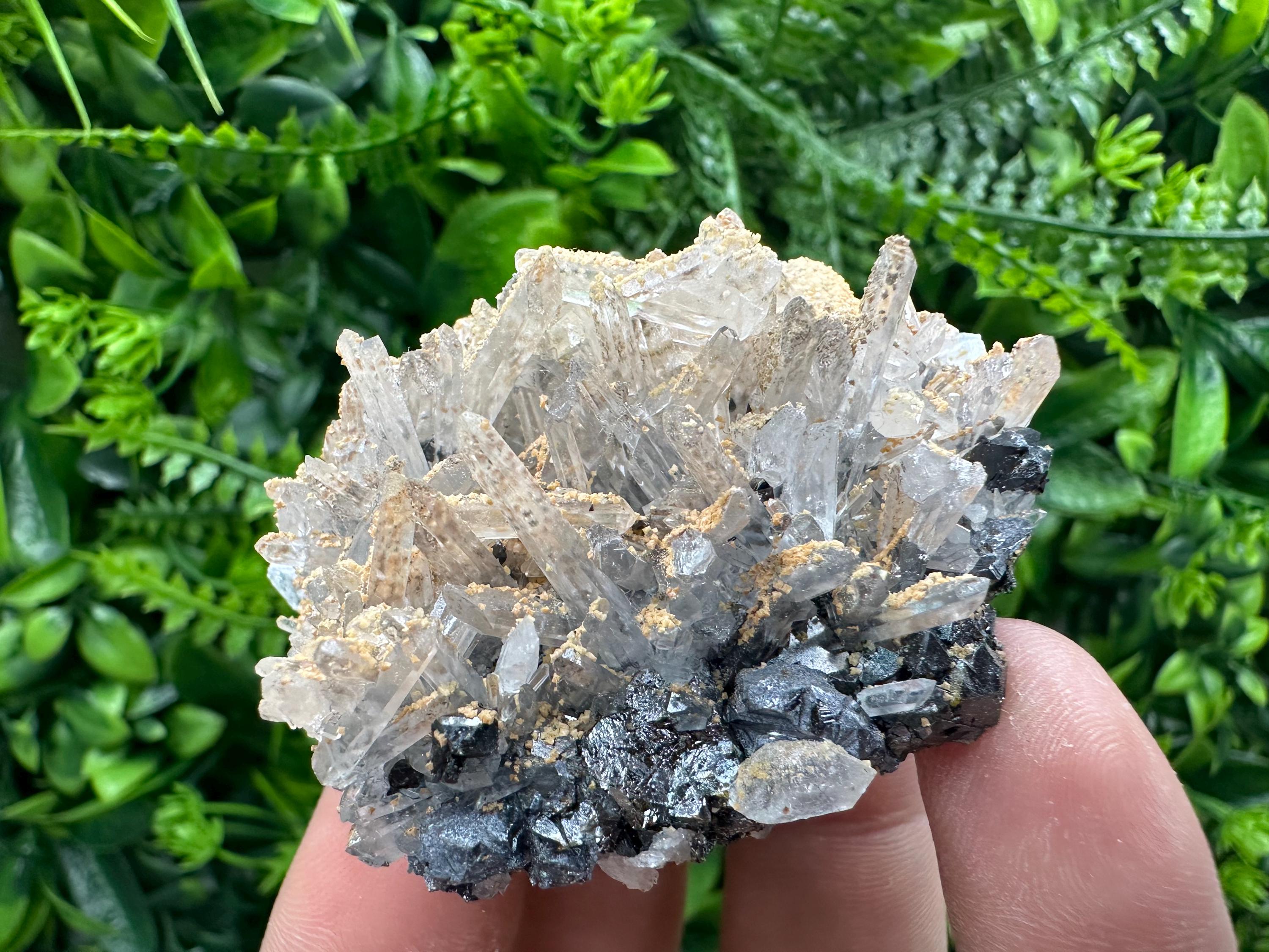 Quartz, Dolomite, Sphalerite & Galena Specimen from Bulgaria