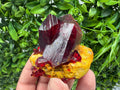 XXL Laboratory Pruskite Ruby Crystal on Matrix