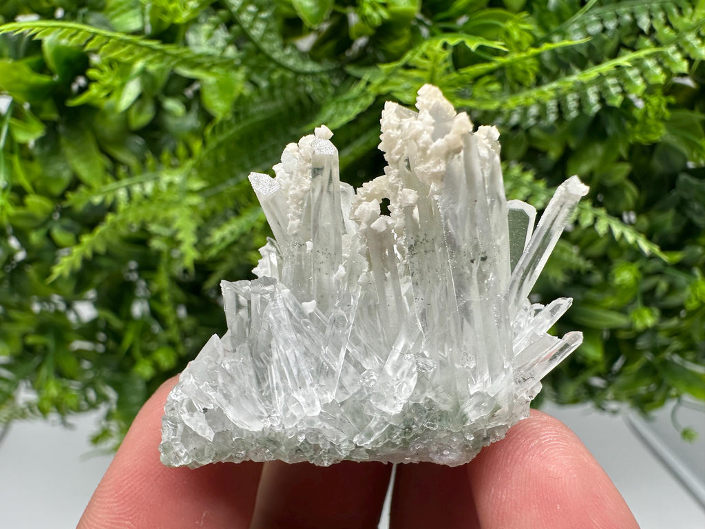 Quartz with Calcite: Madan Bulgaria Natural Crystal Mineral