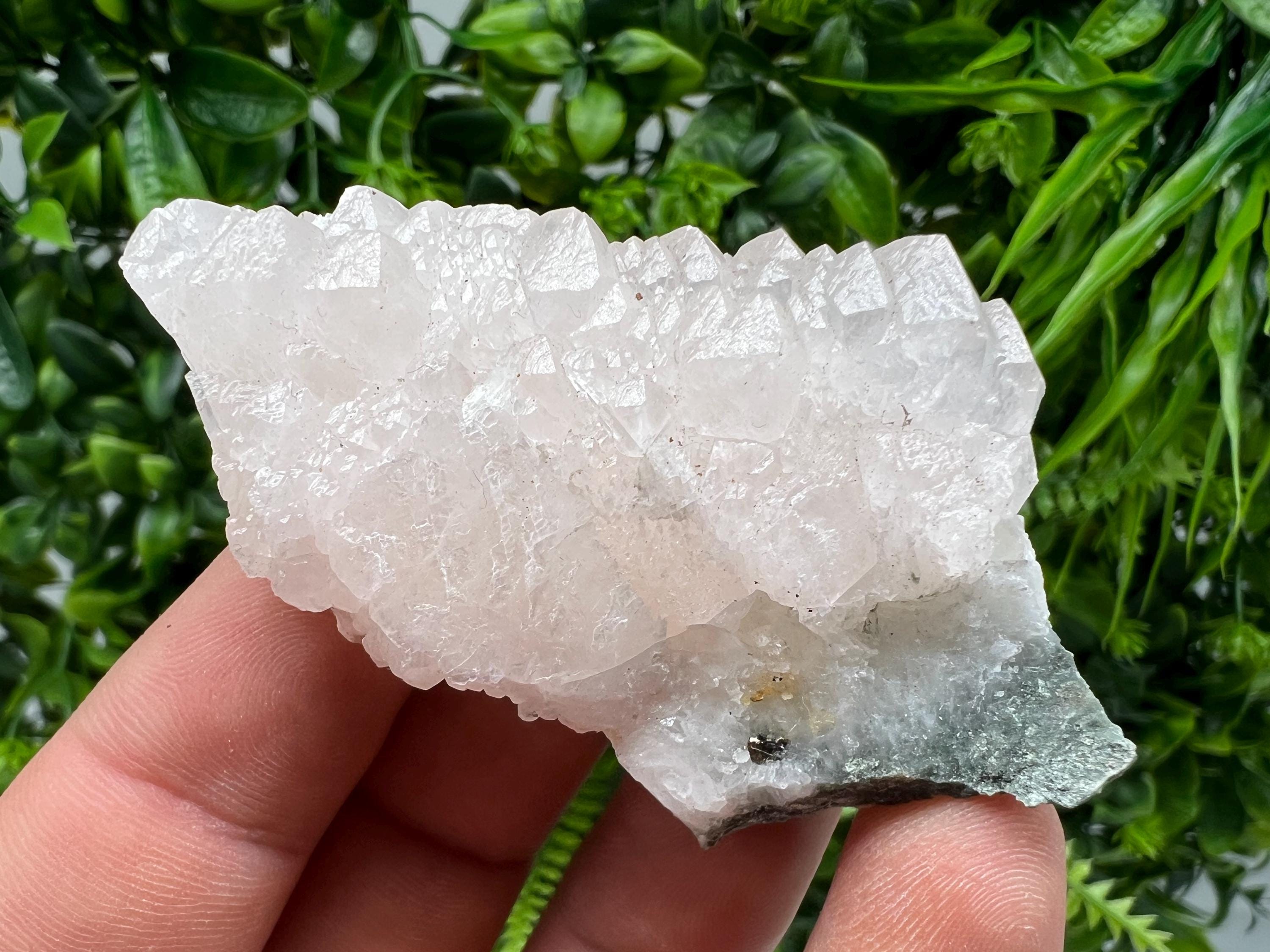 Rare UV Calcite Cluster, Djurcovo Mine, Bulgaria, Mineral Specimen