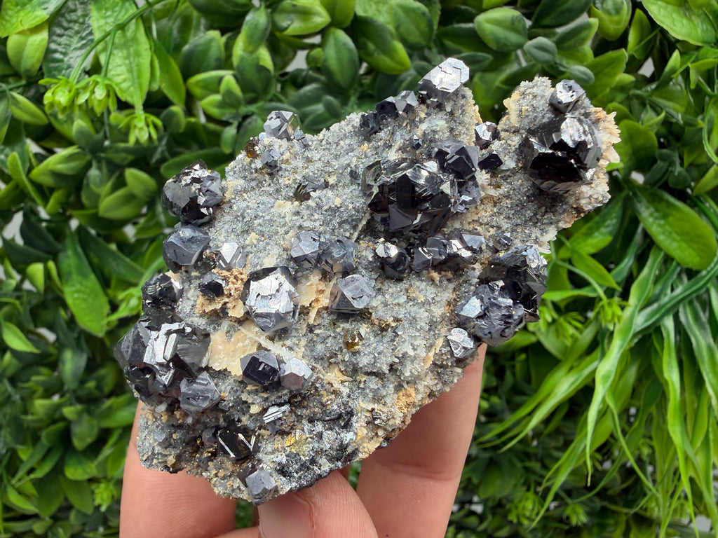 Stunning Gems Sphalerite Cleiopfane on Quartz from Krushev dol mine,Madan,Bulgaria,natural,collectible mineral specimen,home decor stone