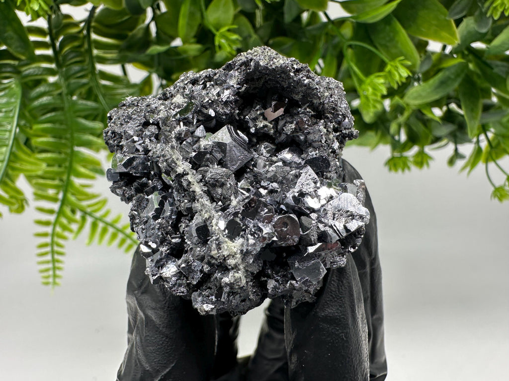 Borieva Mine Galena Sphalerite on Quartz, Bulgaria Crystal Specimen