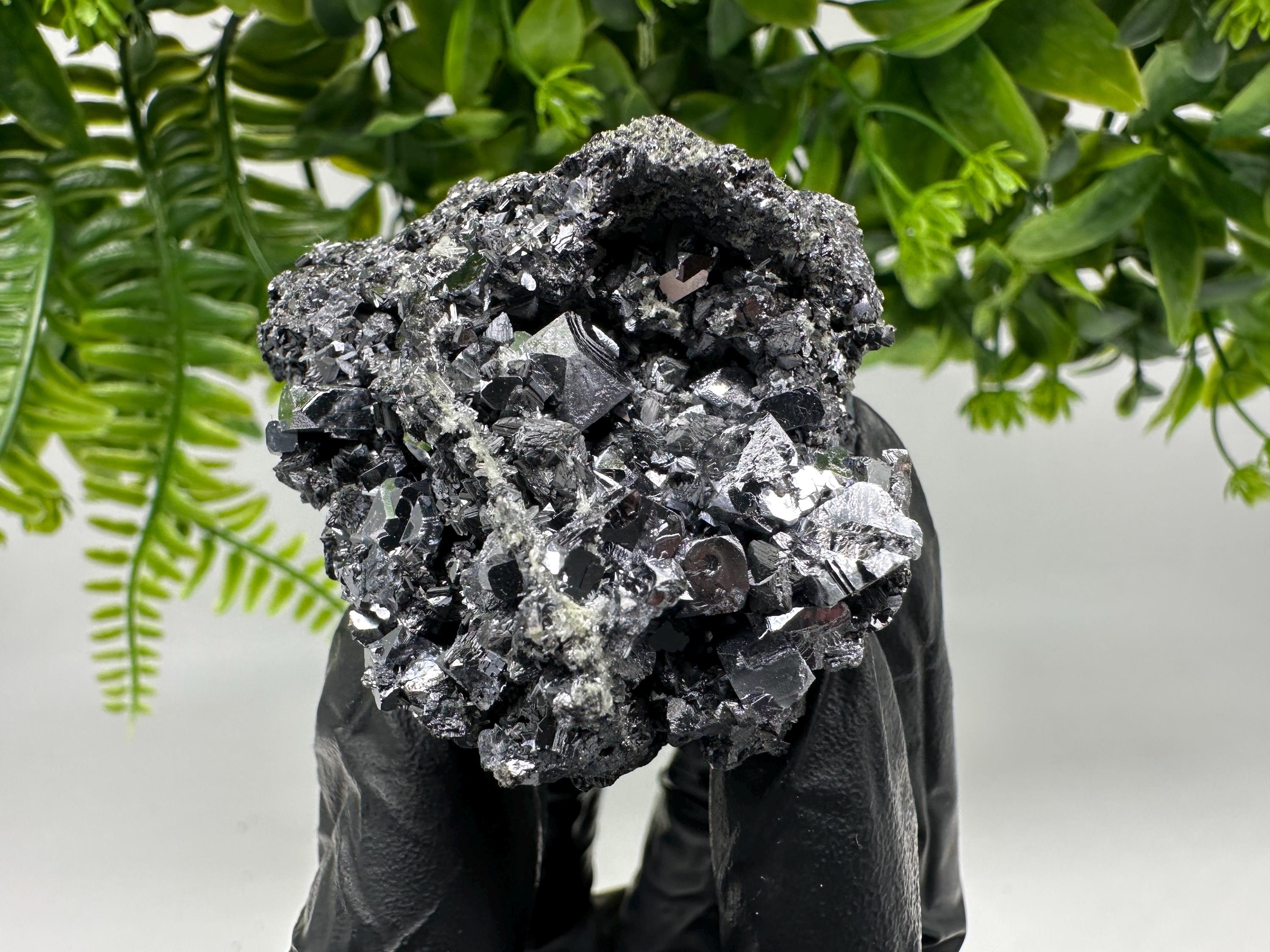 Borieva Mine Galena Sphalerite on Quartz, Bulgaria Crystal Specimen