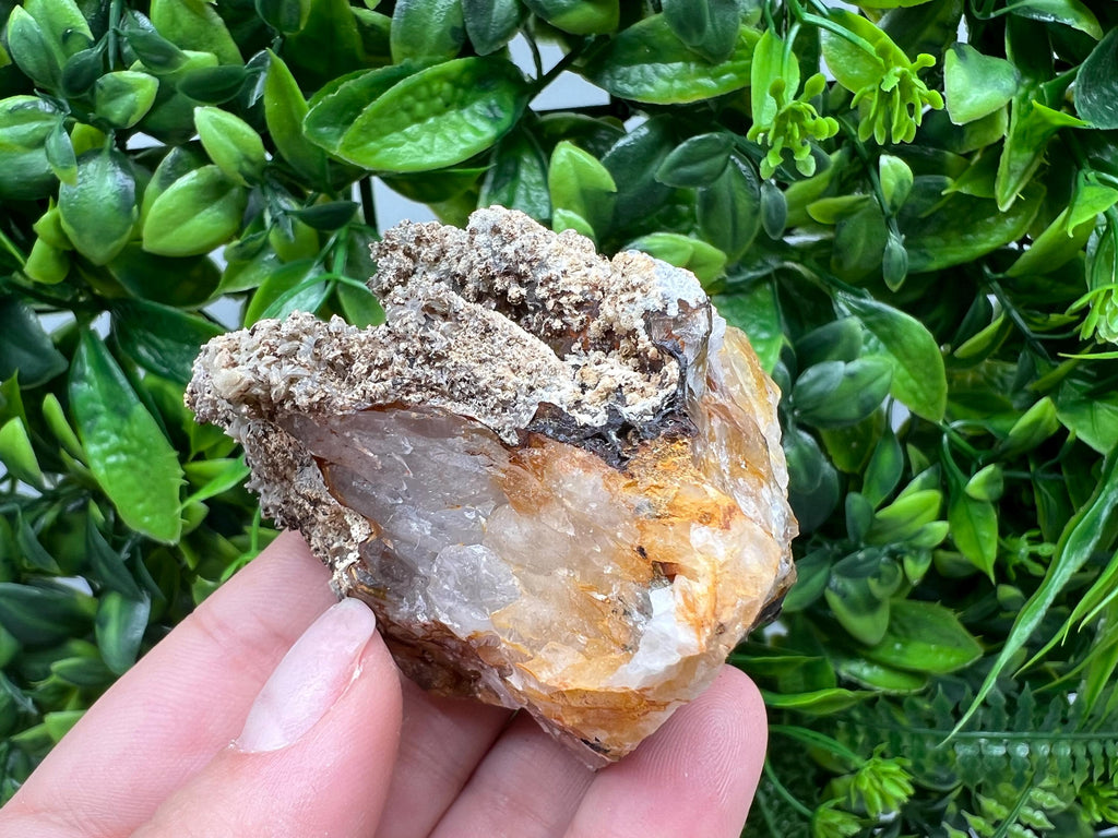Rare Green Pyromorphite with Hematite on Quartz - Madjarovo Bulgaria Mineral