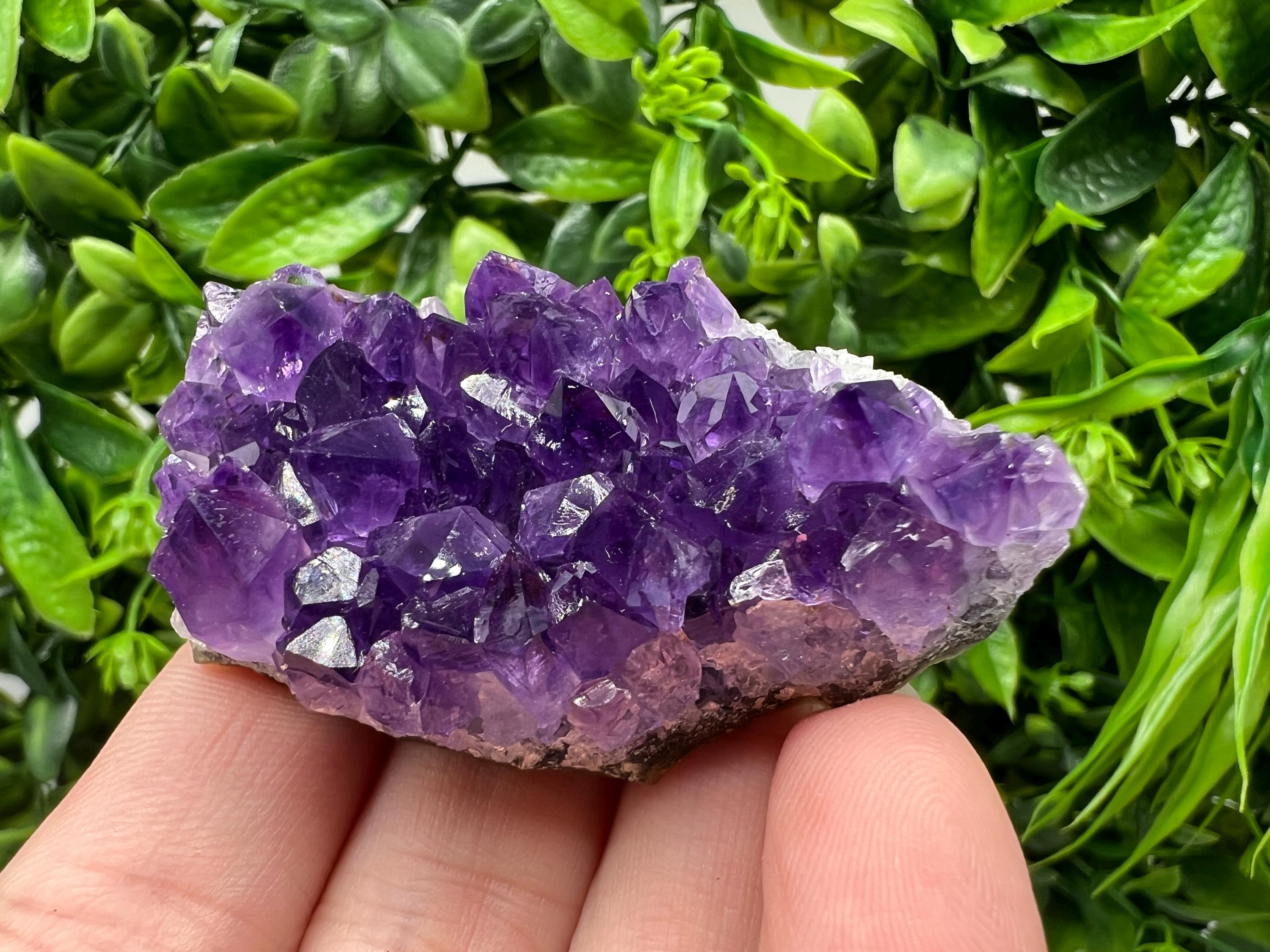 Uruguay Amethyst Crystal: Purple Quartz Home Decor, Energy Stone