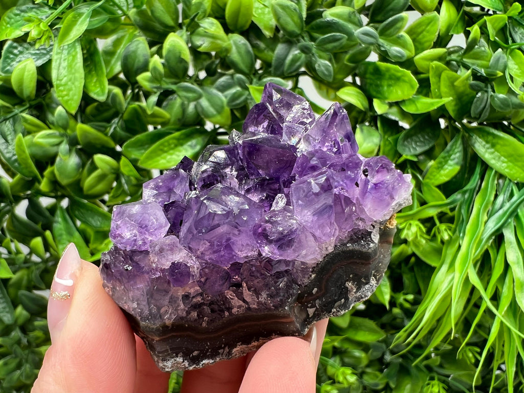 Uruguay Amethyst Crystal: Purple Quartz Home Decor, Energy Stone
