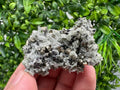 Pyrite on Green Quartz: Bulgaria Mineral Specimen, Home Decor Stone