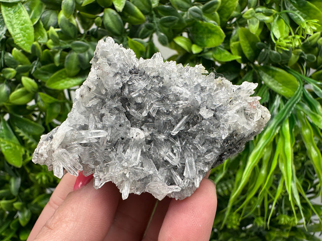 Green Quartz Crystal Specimen, Chlorite Sphalerite Inclusions