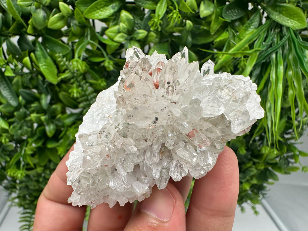 Quartz with Hematite & Iron Oxide: Collectible Mineral Specimen, Home Decor Stone