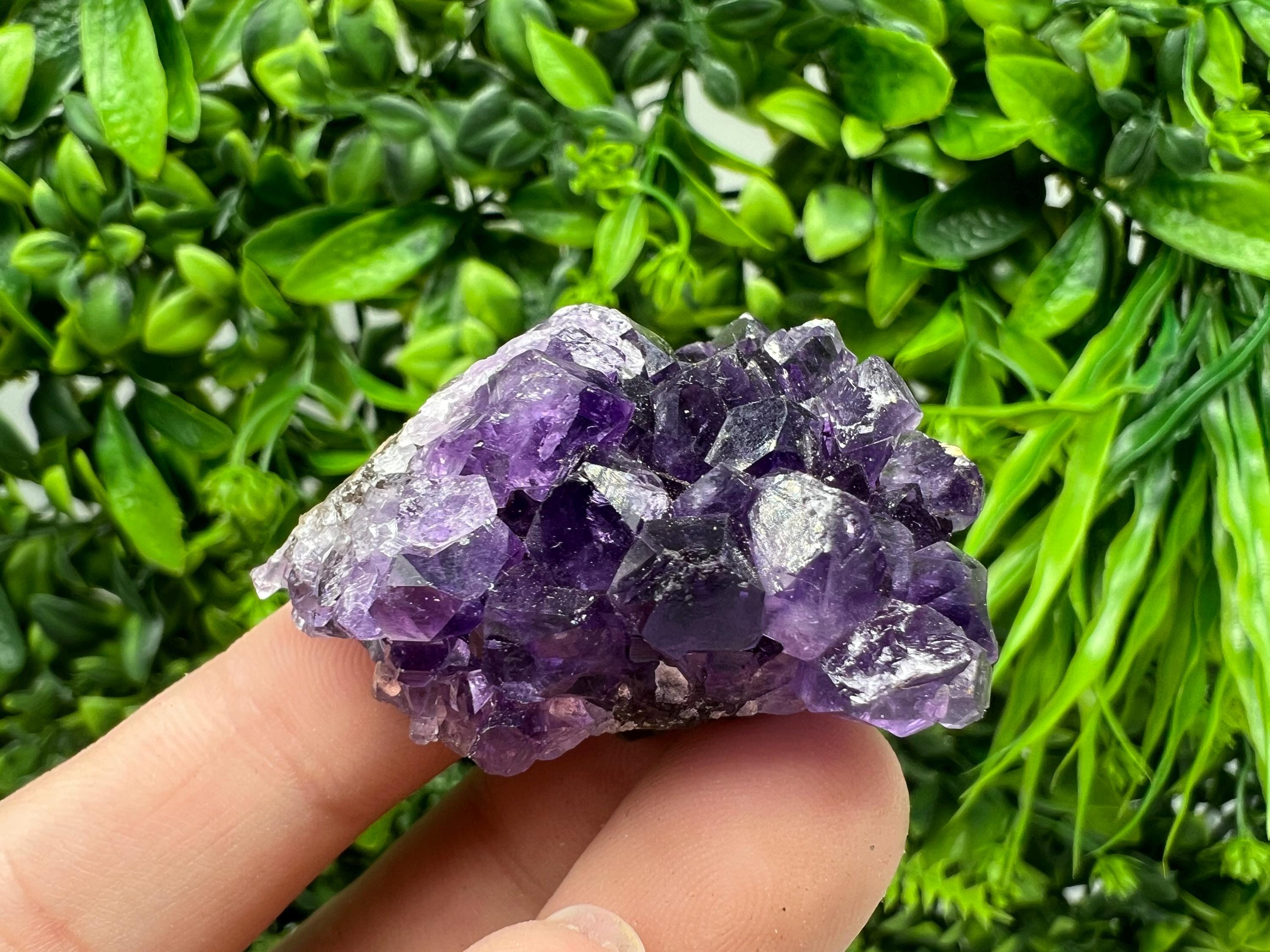 Uruguay Amethyst Crystal: Purple Quartz Home Decor, Energy Stone