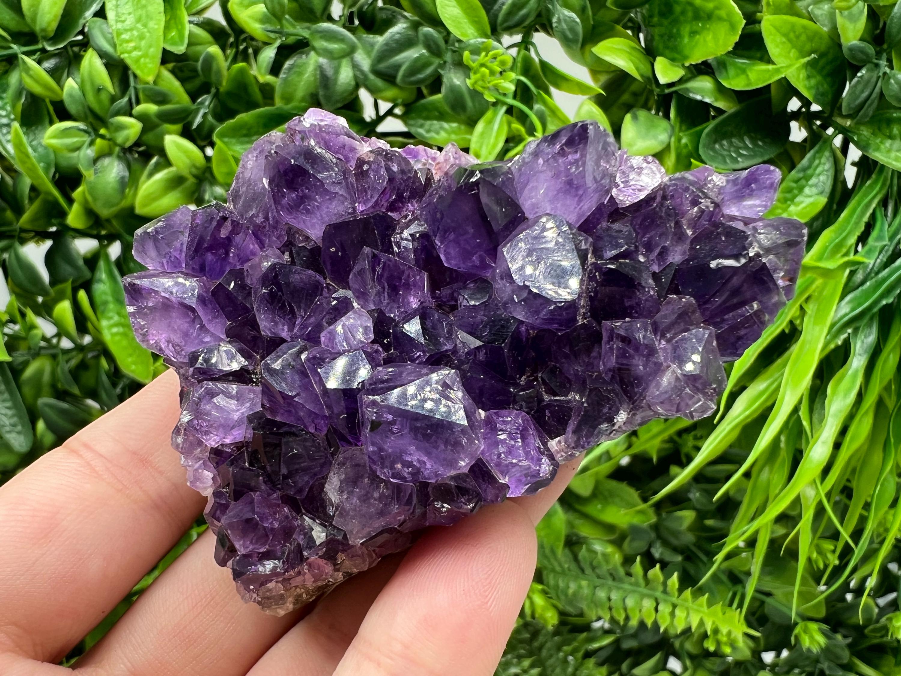 Uruguay Amethyst Crystal: Purple Quartz Home Decor, Energy Stone