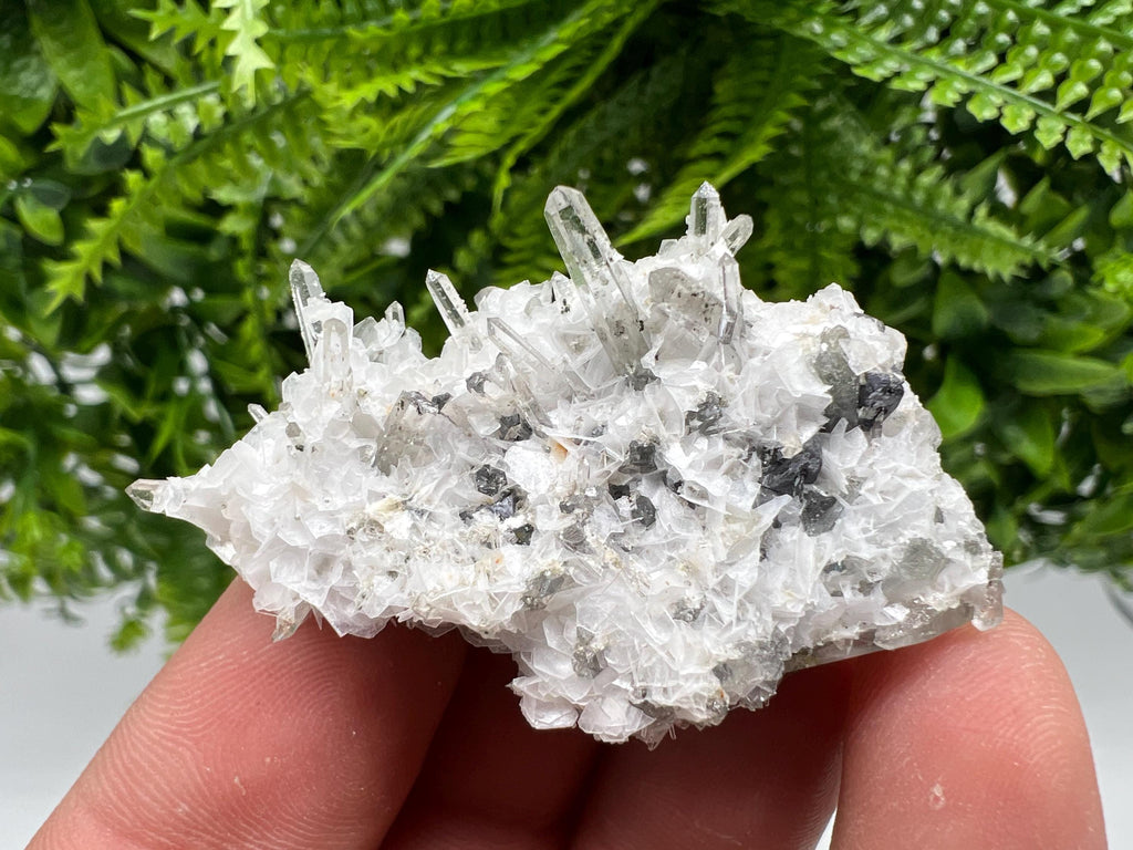 Calcite Quartz on Chlorite Matrix, Borieva Mine Mineral Specimen