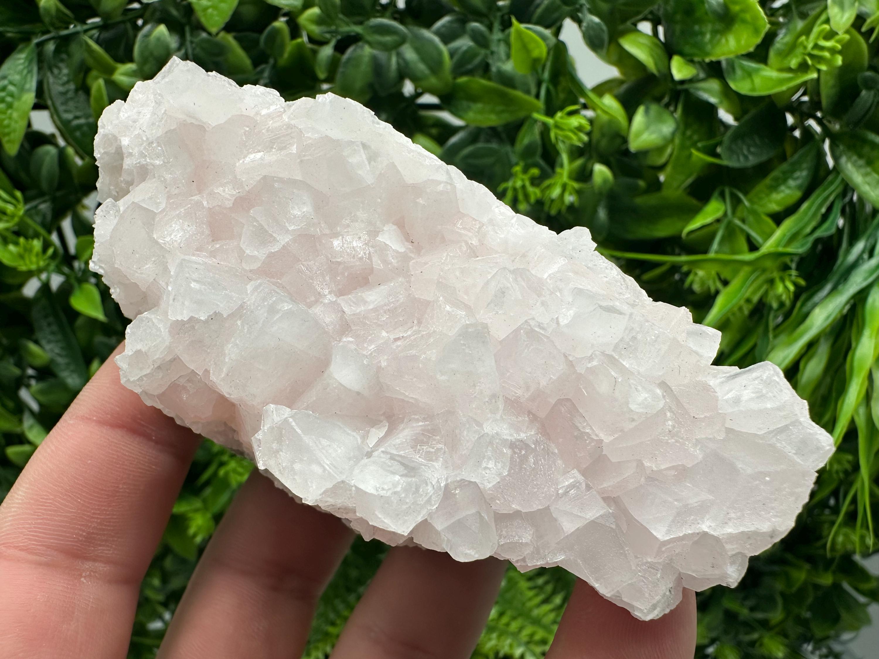 UV Reactive Mangano Calcite Crystal: Androvo Mine, Bulgaria