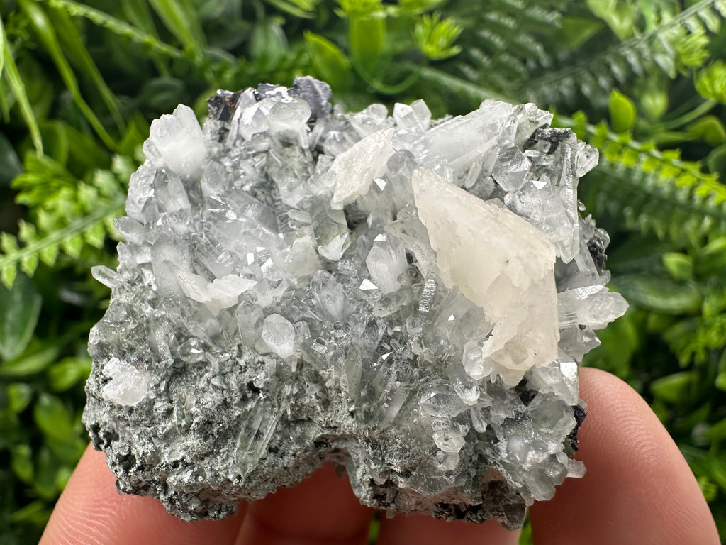 Calcite with Quartz: Natural Mineral Souvenir, Borieva Bulgaria