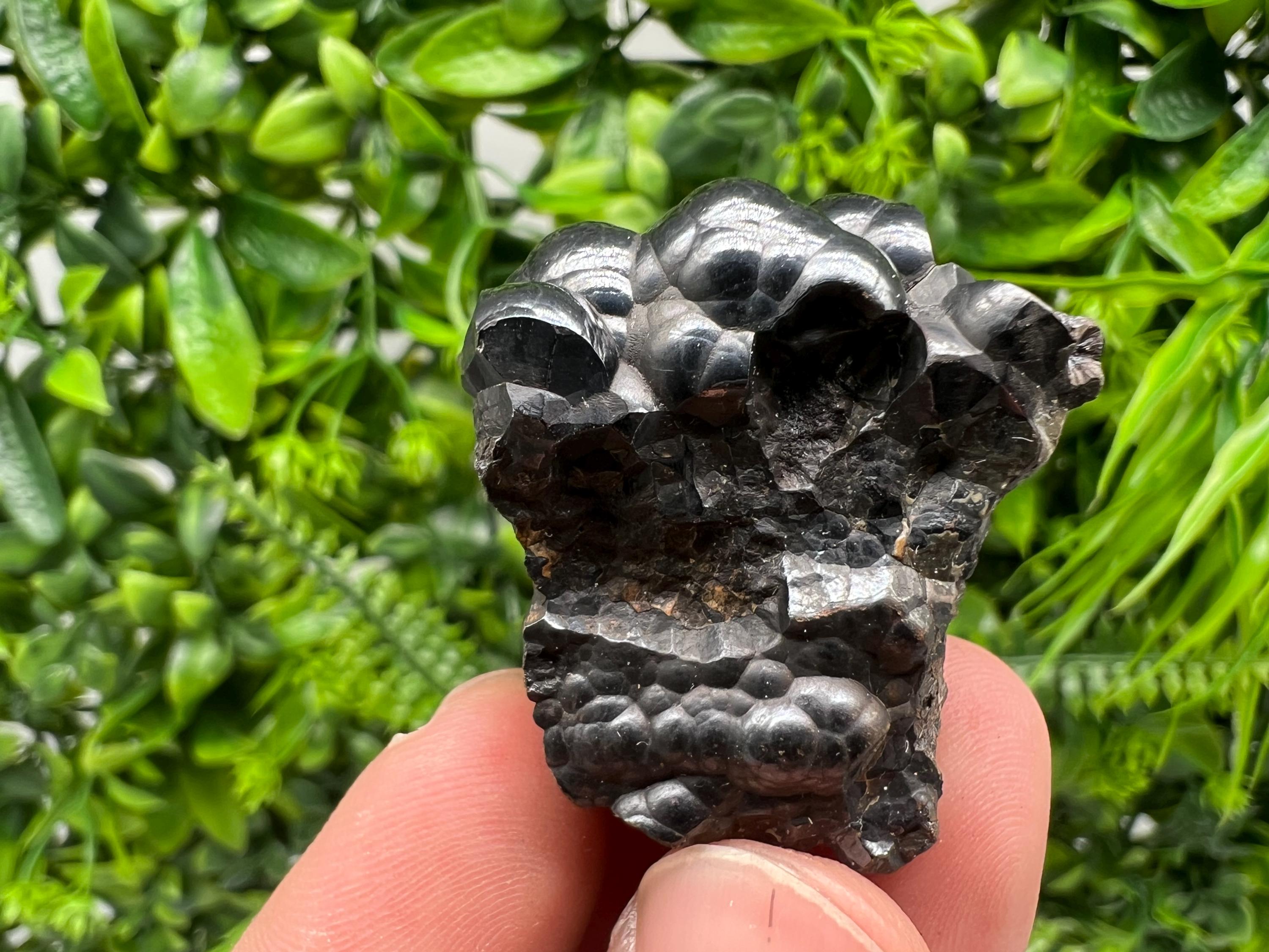 Moroccan Black Botryoidal Hematite Specimen: Chakra Reiki Crystal