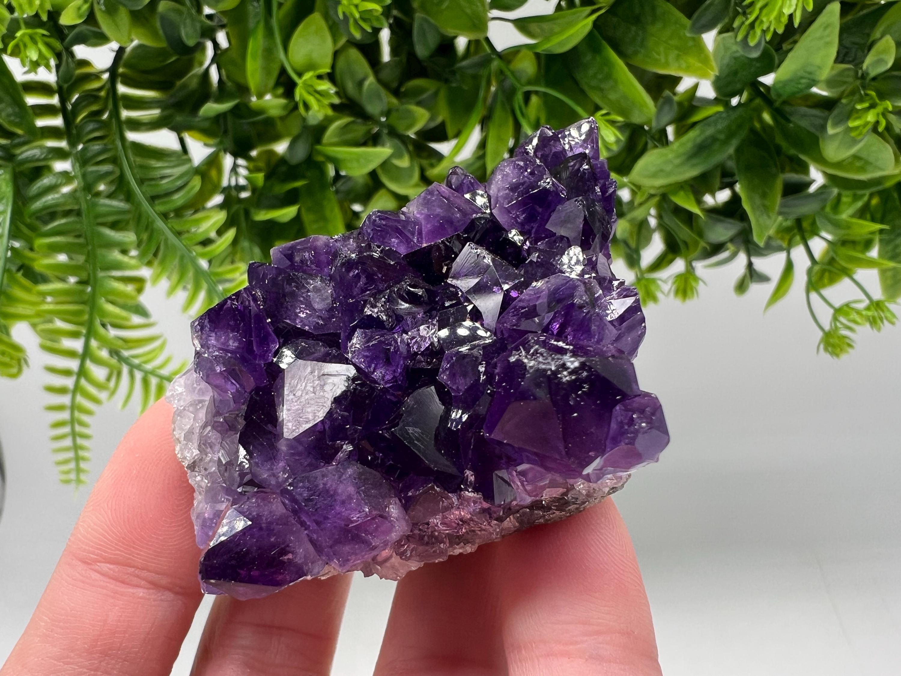 Uruguay Amethyst Crystal: Purple Quartz Home Decor, Energy Stone
