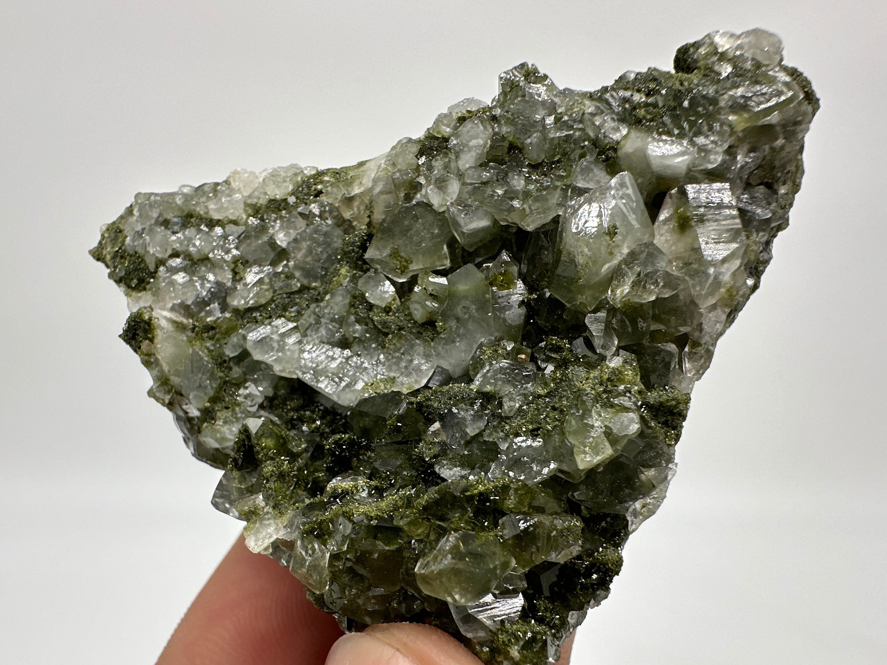 Rainbow Epidote with Quartz, Hakkari Turkey Mineral Specimen