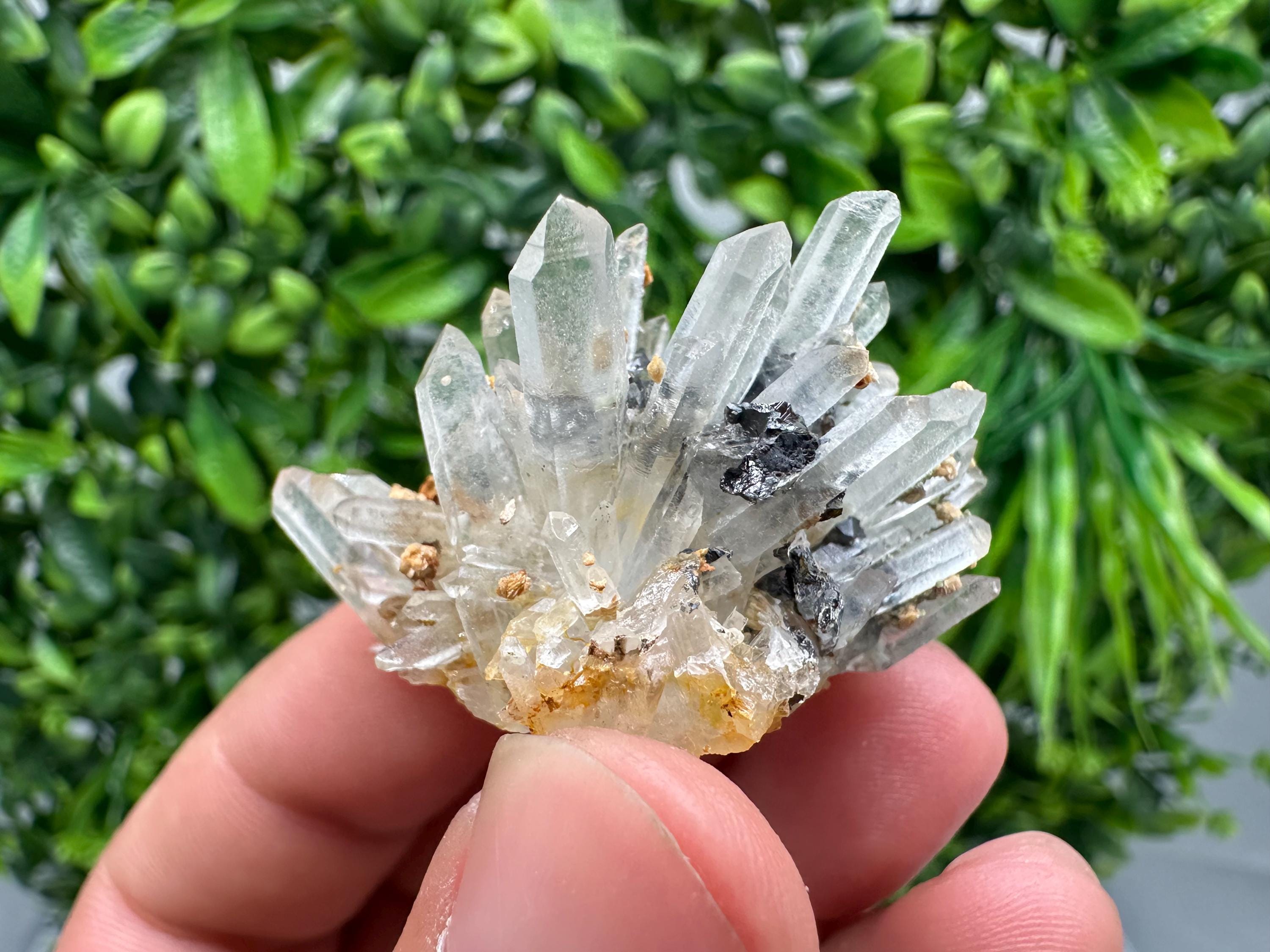 Stunning Quartz whit Siderite,Sphalerite,Hematite from 9th September mine,natural,collectible mineral specimen,home decor stone,gift,crystal