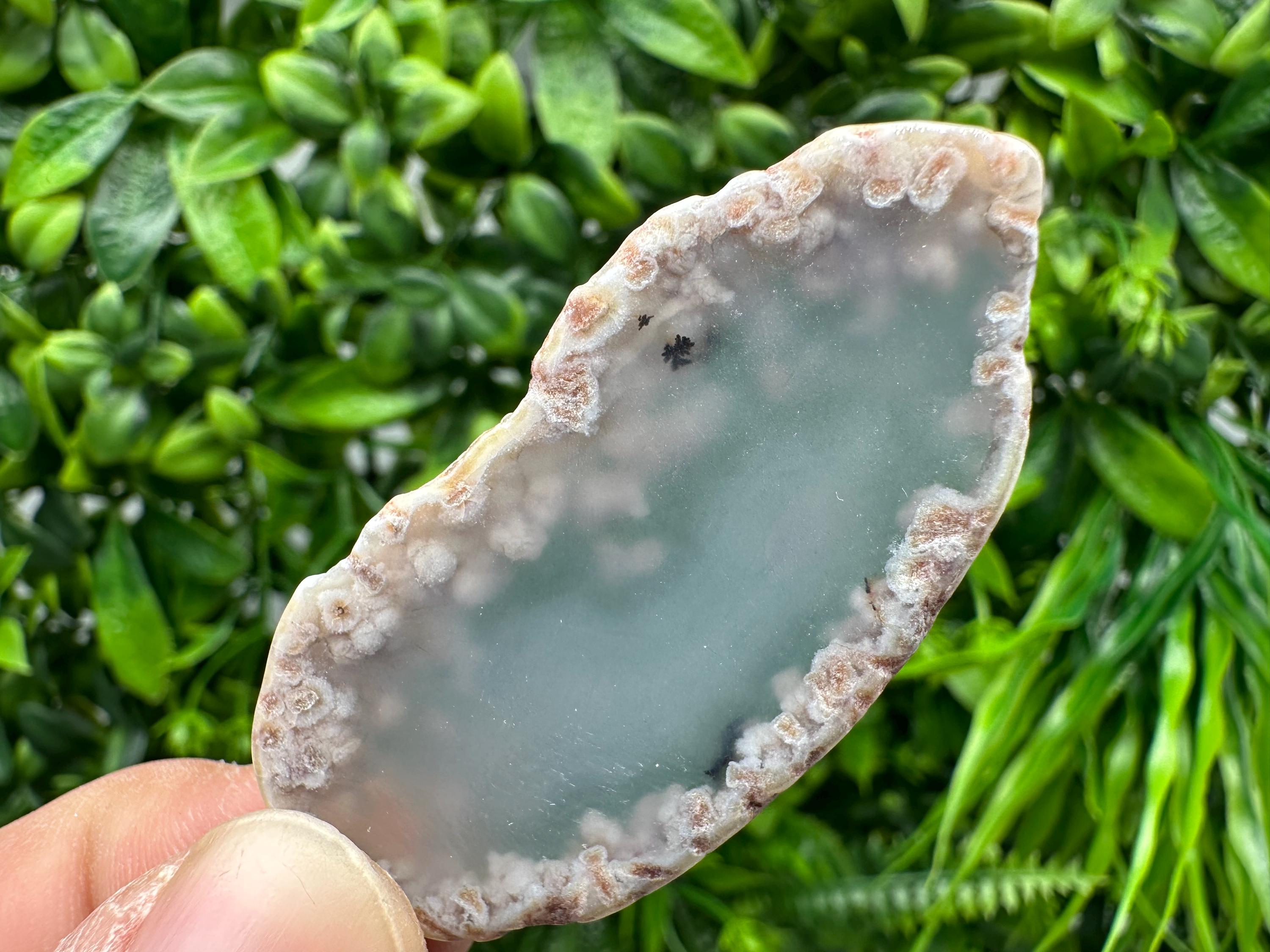 Small Agate Slice: Polished Quartz Crystal, Spiritual Healing Stone