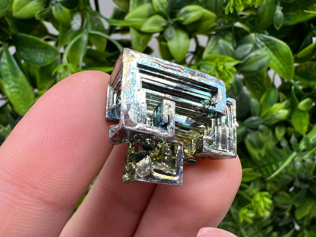 Rainbow Bismuth Crystal: Rare Gemstone Specimen, 14 grams