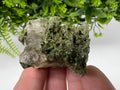 LARGE, Green Epidote with Quartz Crystals - Extremely Sparkly with Rainbows,souvenirs collection stone,gift,decor, Eastern Anatolian, Turkey